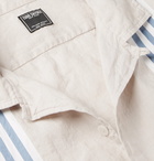 Todd Snyder - Camp-Collar Striped Cotton and Linen-Blend Shirt - Cream