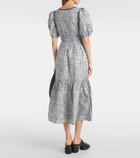 Ganni Cotton midi dress