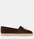Tory Burch Double T suede espadrilles