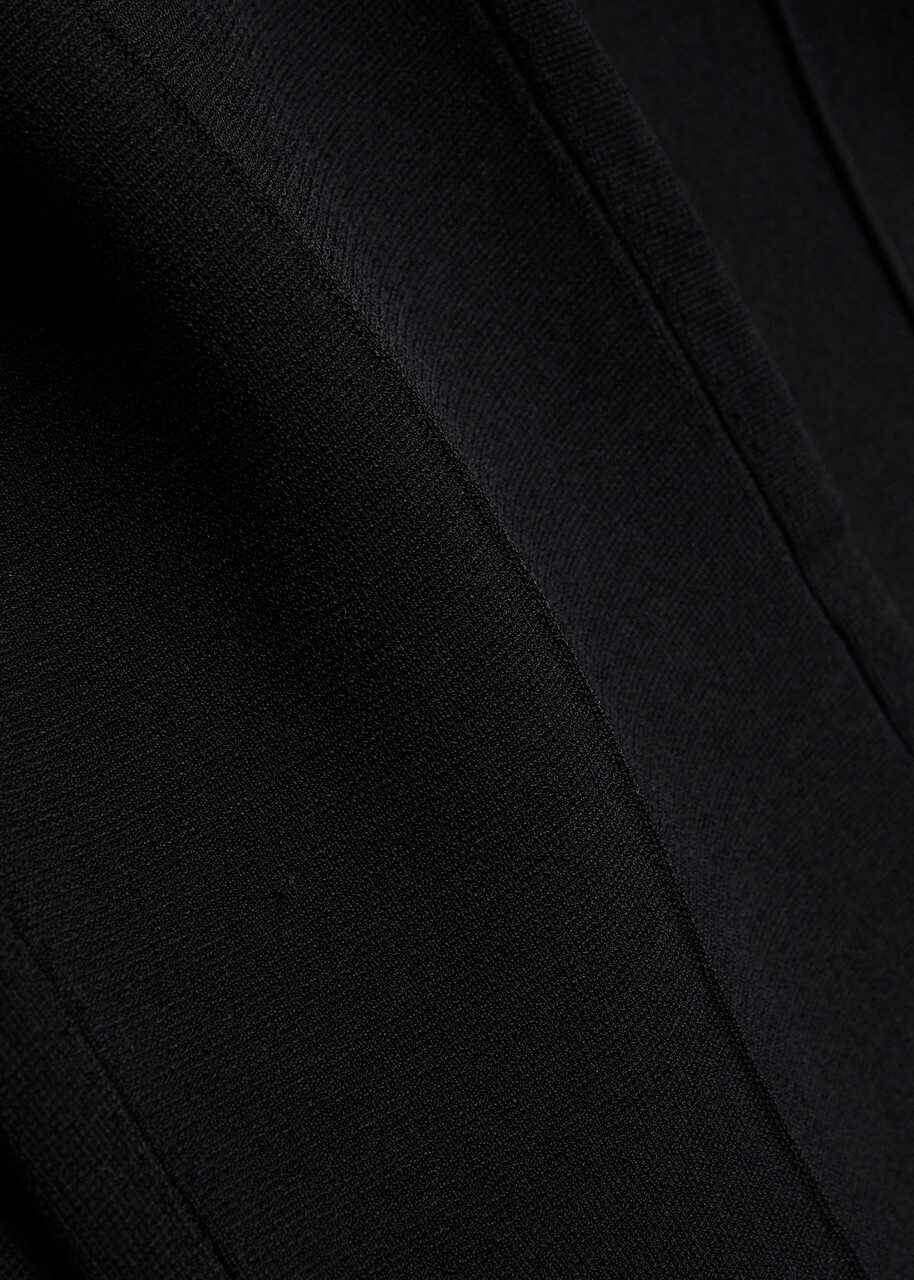 Simkhai Ashlon Flared-leg Stretch-knit Trousers Black