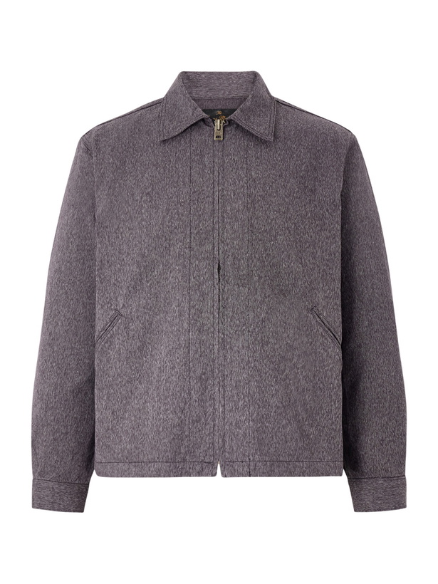 Photo: FULLCOUNT - Mock Twist Denim Zip-Up Jacket - Gray