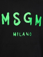 MSGM - Logo Print French Terry Hoodie