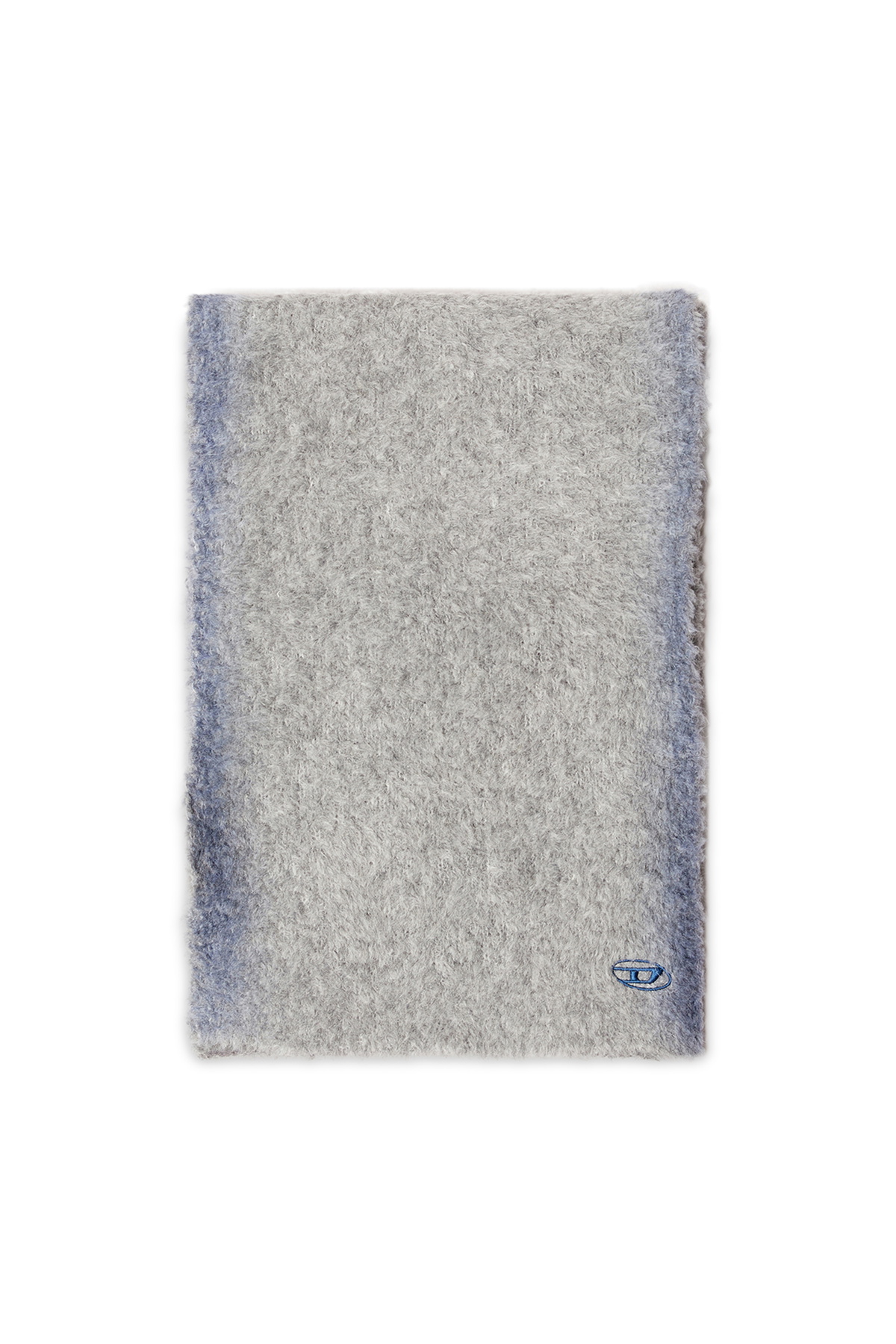 Diesel Alpaca-blend scarf with sprayed effect - Scarf - Unisex - Grey