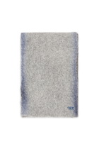 Diesel Alpaca-blend scarf with sprayed effect - Scarf - Unisex - Grey