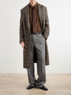Dolce&Gabbana - Checked Wool-Blend Tweed Coat - Brown