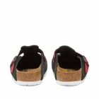 Birkenstock 1774 Boston in Black/Tomato