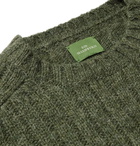 Sid Mashburn - Ribbed Mélange Wool Sweater - Green