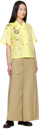 Kenzo Beige Kenzo Paris Cargo Cotton Ripstop Maxi Skirt