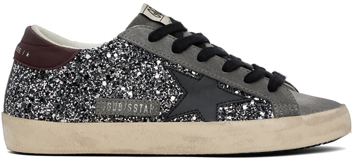 Photo: Golden Goose Gray & Silver Super-Star Classic Sneakers