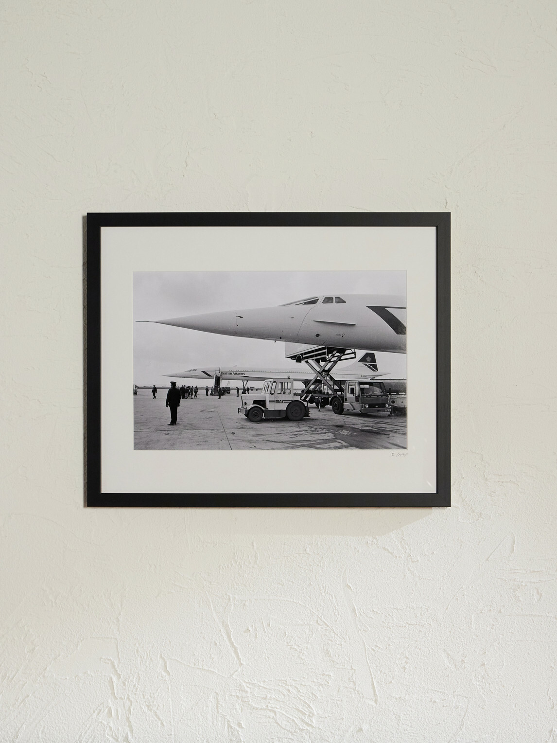 Sonic Editions - Framed 1988 Concorde Line-Up Print, 50" x 40"