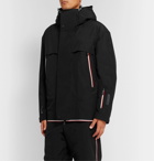 Moncler Grenoble - Miller Striped Hooded Down Ski Jacket - Black