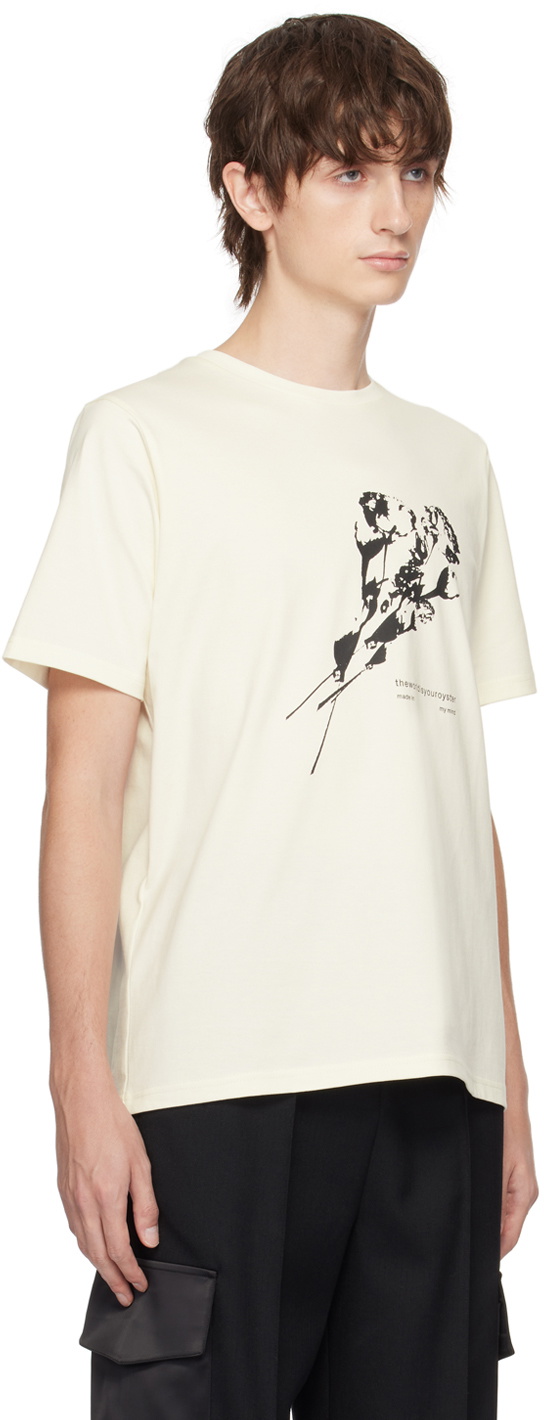 The World Is Your Oyster Off-White Floral T-Shirt