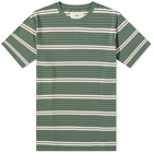 Folk Men's Highlight Stripe T-Shirt in Forest Green/Mist