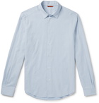 Barena - Slim-Fit Pinstriped Cotton and Wool-Blend Shirt - Blue