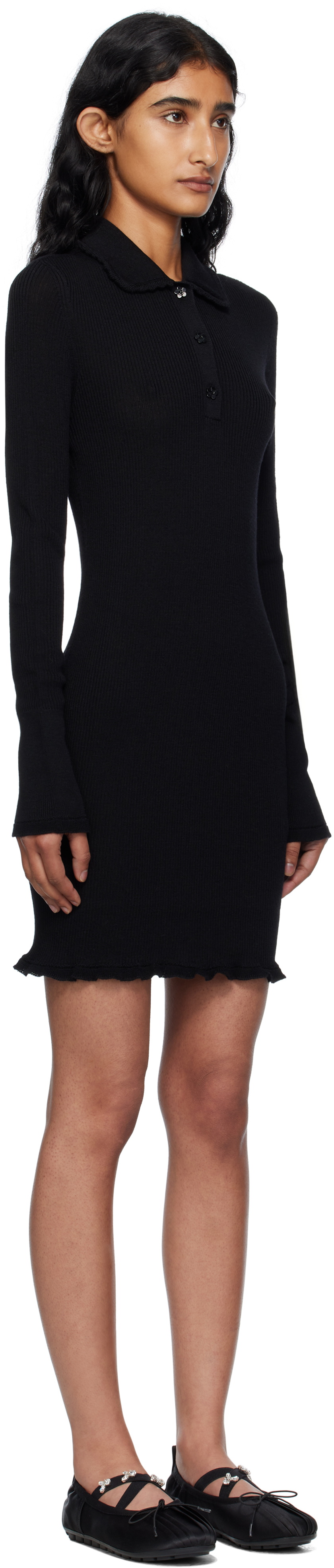 Cecilie Bahnsen Black Botka Minidress