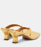 Paris Texas Portofino 55 metallic leather thong sandals