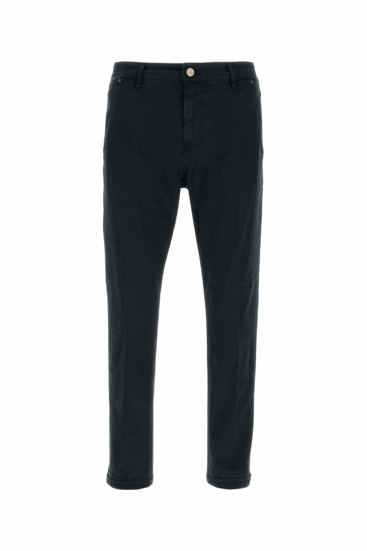 パンツ PT TORINO Black Stretch Cotton Pant PT Torino Black Stretch Cotton Pant PT Torino