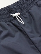 Thom Browne - Straight-Leg Mesh-Striped Ripstop Track Pants - Blue