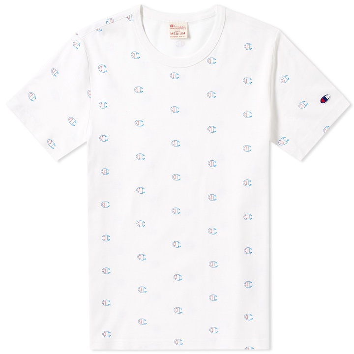 Photo: Champion Reverse Weave All Over Logo Tee