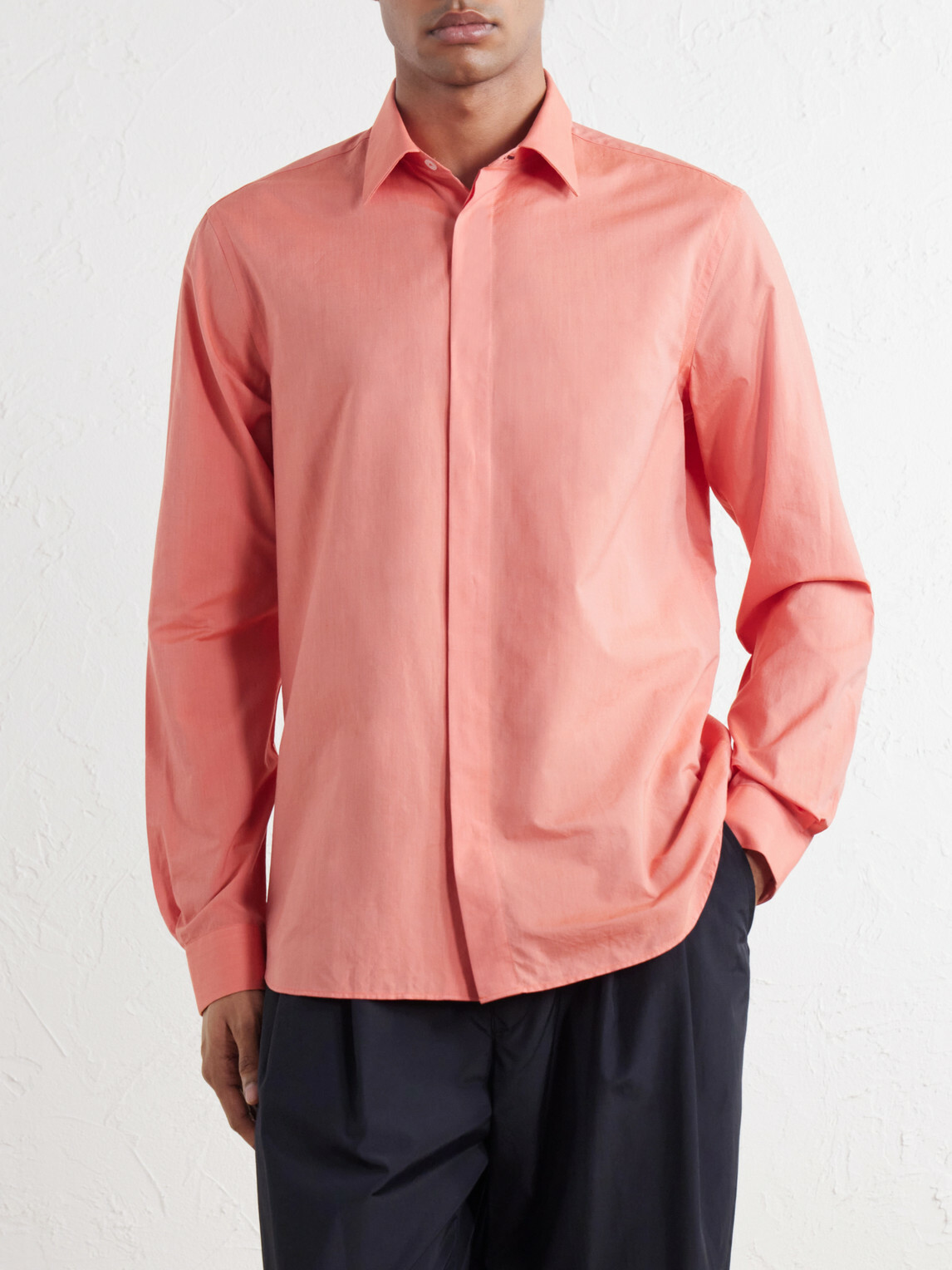 Paul Smith - Cotton-Poplin Shirt - Orange