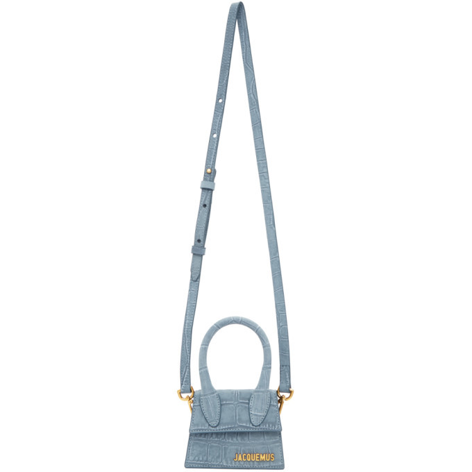 Jacquemus Le Chiquito Croc Print Leather Bag