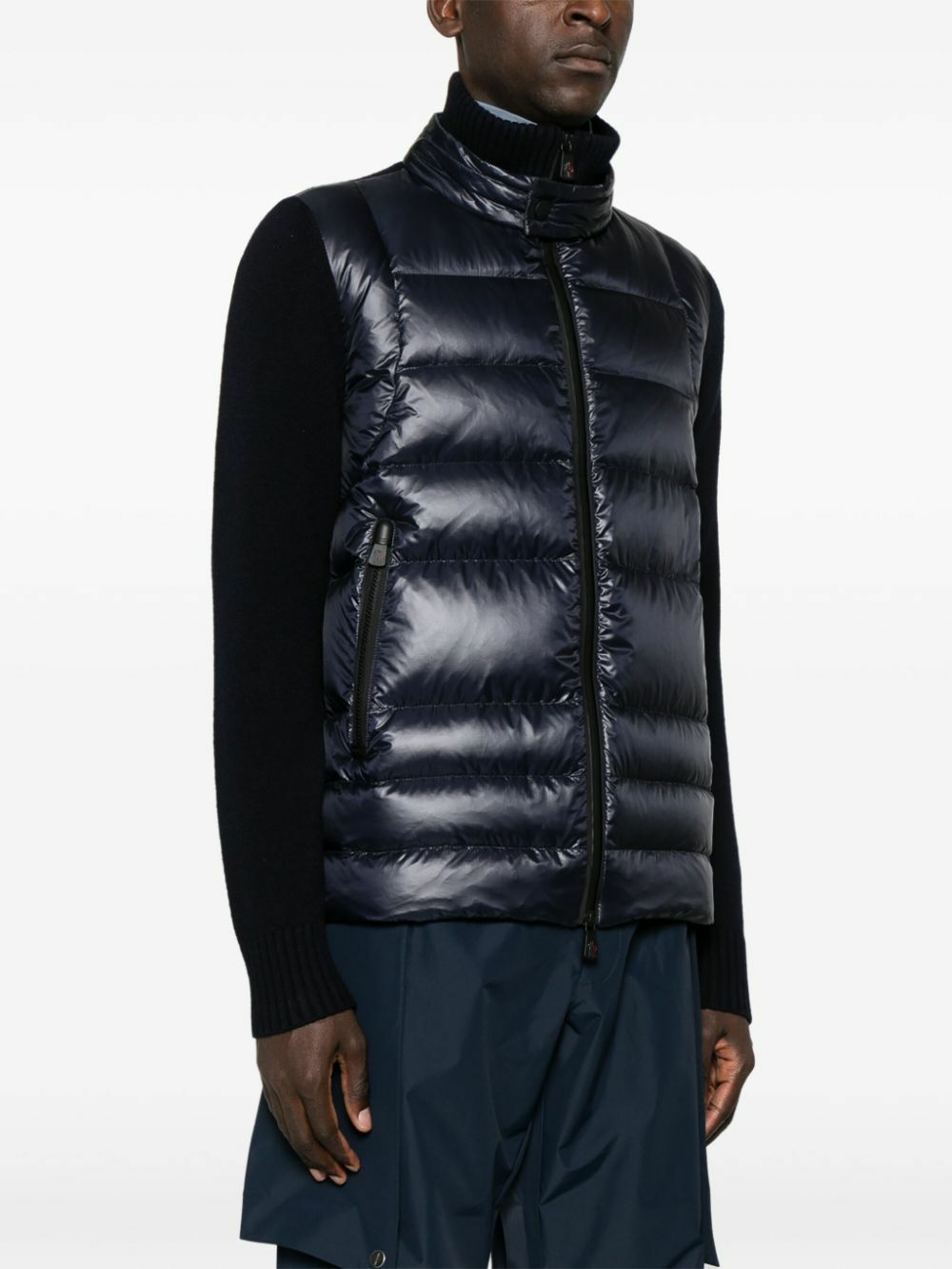 MONCLER  ブルガリ　サイズ2 MONCLER GRENOBLE Calaque Metallic Hooded Down Ski Jacket SILVER
