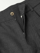 De Bonne Facture - Straight-Leg Pleated Super 130s Wool Suit Trousers - Gray