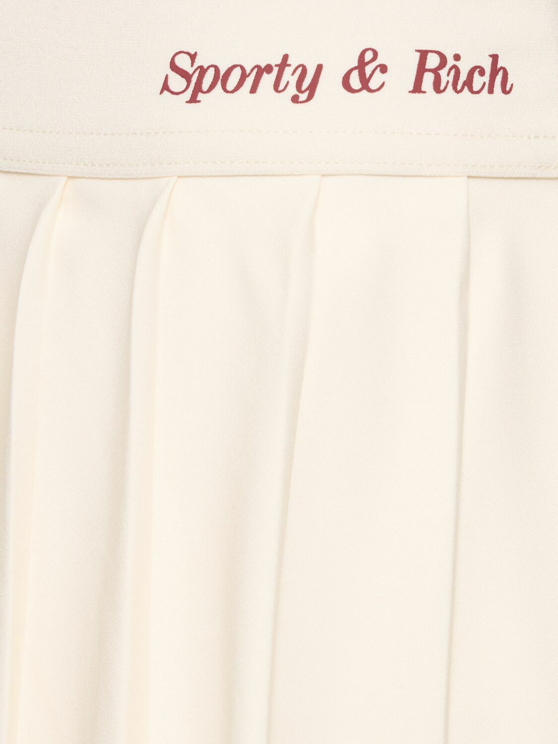 ★Sporty & Rich★ Classic Logo Pleated Skirt Off White SKAW2 Sporty & Rich - Classic Logo Pleated Skirt | HBX - Globally