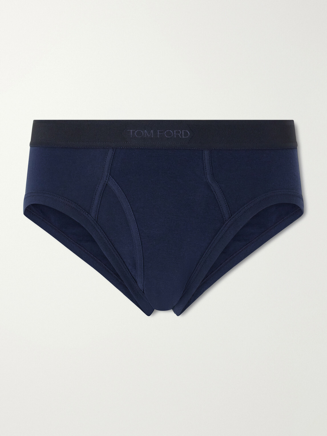 TOM FORD - Stretch-Cotton Briefs - Blue