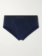 TOM FORD - Stretch-Cotton Briefs - Blue