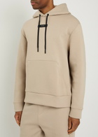 ON Focus Tech Hooded Cotton-blend Sweatshirt Beige