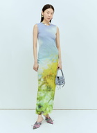 Acne Studios Blurred Print Maxi Dress