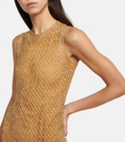Costarellos Gwyneth crystal-embellished net gown