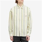 Dickies Men's Glade Spring Stripe Overshirt in Cloud