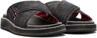 Diesel Black Sa-Slide Cris Cros Sandals