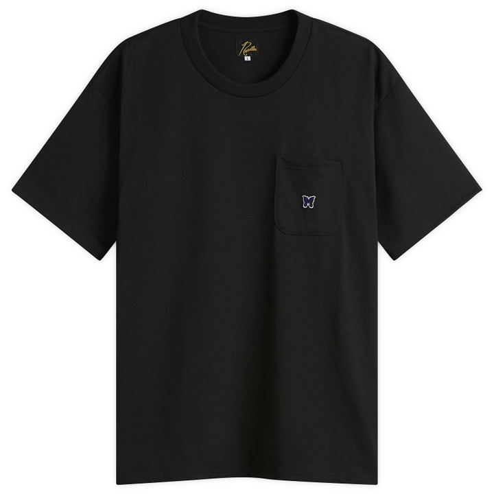 Photo: Needles Men's Papillion Pocket T-Shirt in Black