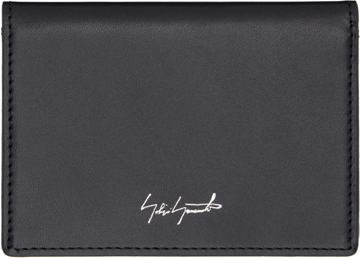 Photo: YOHJI YAMAMOTO Black Leather Card Holder