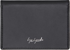YOHJI YAMAMOTO Black Leather Card Holder