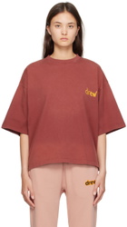 drew house Burgundy Scribble T-Shirt