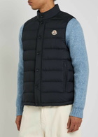 Moncler Barthe Quilted Shell Gilet Navy