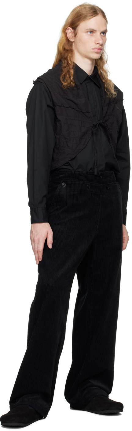 Engineered Garments Black Shawl Shirt