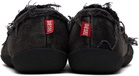Diesel Black D-Shock Moc Slip-on Loafers