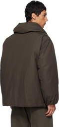 LEMAIRE Brown Puffer Blouson Down Jacket