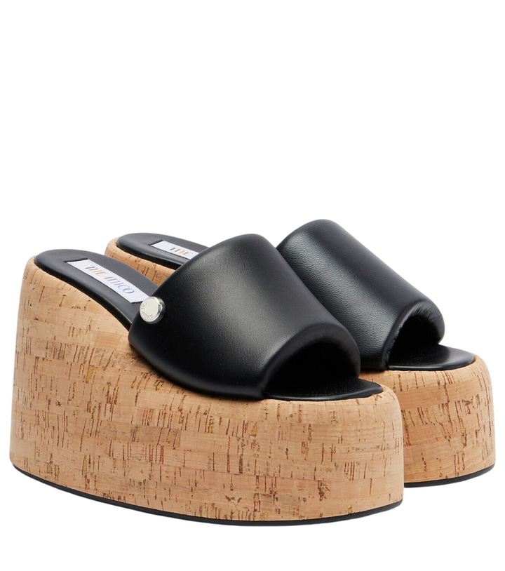 Photo: The Attico Mochi leather platform slides