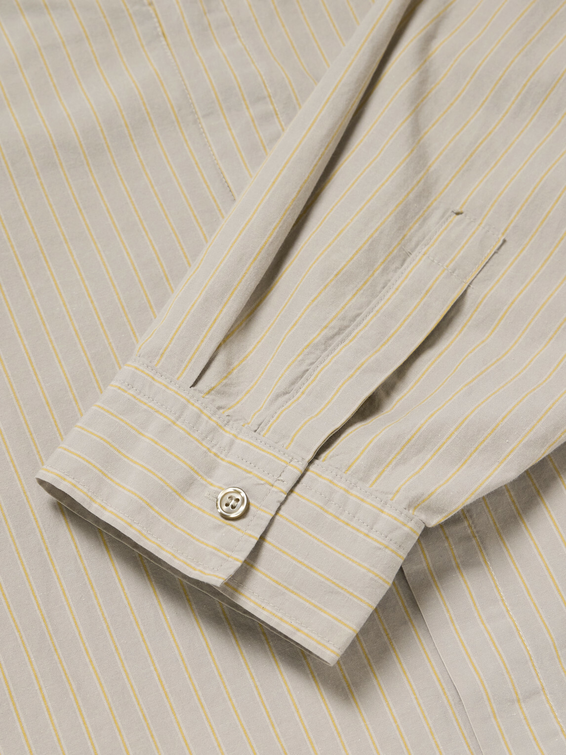 AGOLDE - Roy Striped Cotton Shirt - Neutrals