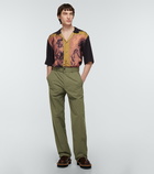 Dries Van Noten - Belted cotton-blend pants