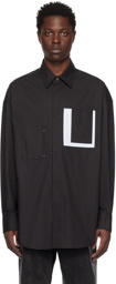 Feng Chen Wang Black Embroidered Shirt