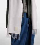Loewe Anagram wool and cashmere scarf