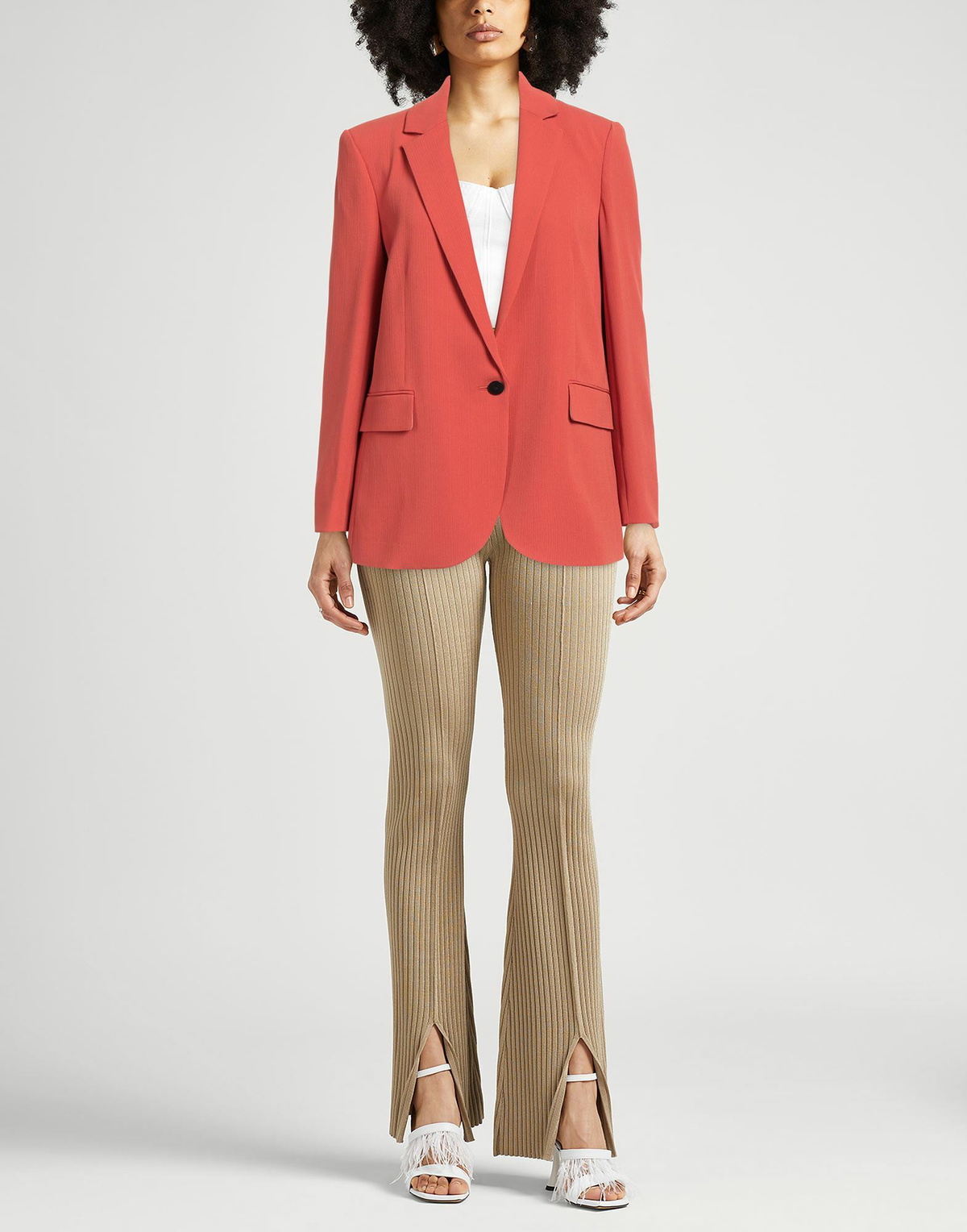 Theory Womens Blazer in Orange