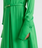 Tom Ford Belted silk midi dress